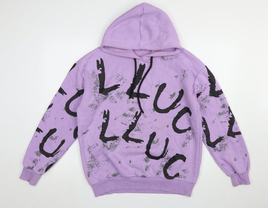 CSR IPEKSI Collection Men's Purple Pullover Graphic Print Hoodie L