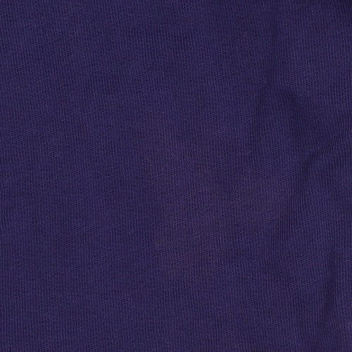Benetton Girls Purple Pullover Hoodie 13-14 Years Logo Cotton
