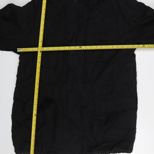 Marks and Spencer St Michael Women's Black Nylon Zip Jacket Size 10