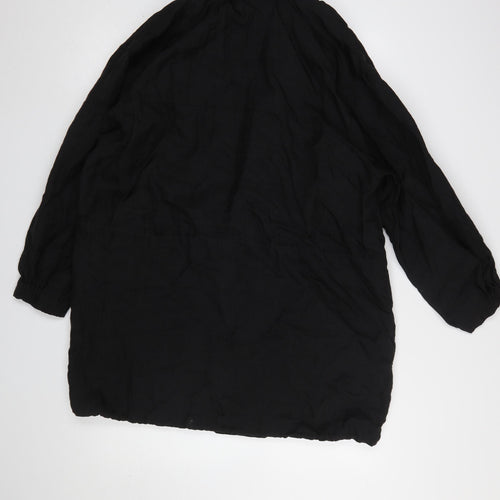 Marks and Spencer St Michael Women's Black Nylon Zip Jacket Size 10