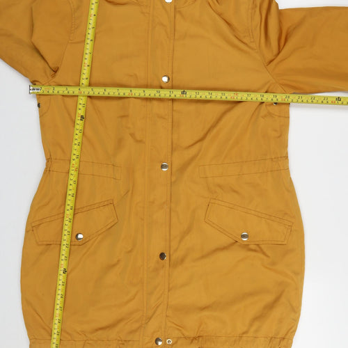 Forever 21 Women's Yellow Hooded Parka Jacket Size S