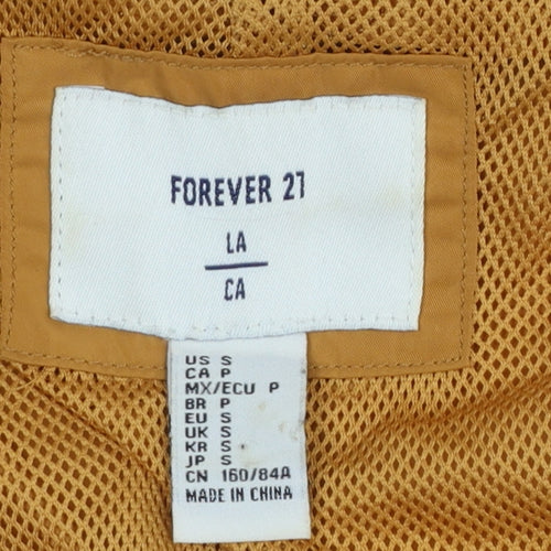 Forever 21 Women's Yellow Hooded Parka Jacket Size S