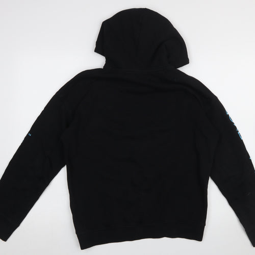 H&M Boys Black PlayStation Pullover Hoodie 14 Years Graphic Print Cotton Blend