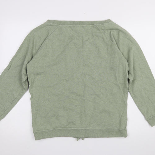 Saltrock Womens Green Size 12 Pullover Sweatshirt Cotton Crew Neck