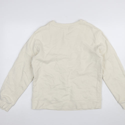 Marks and Spencer Women Ivory Sequin Pullover Sweatshirt Size S