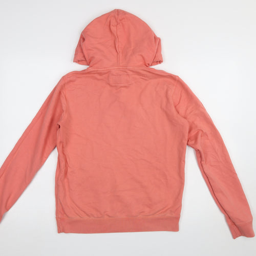 Jack Wills Women's Pink Pullover Hoodie UK 10 100% Cotton