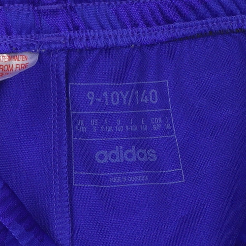 Adidas Boys Blue Predator Athletic Football Shorts 9-10 Years