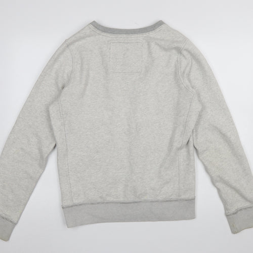 Abercrombie & Fitch Men's Grey Logo Pullover Sweatshirt Size M