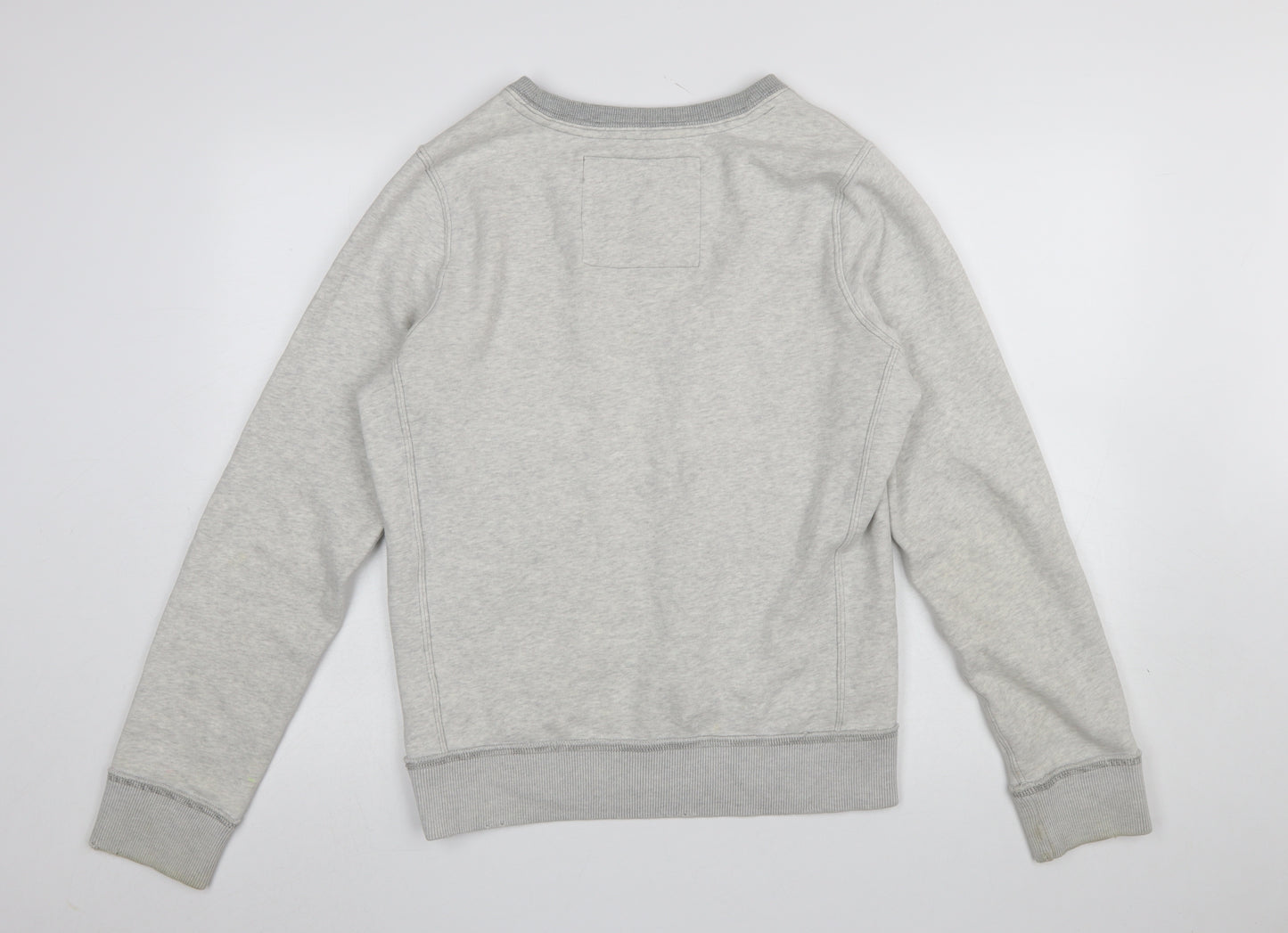 Abercrombie & Fitch Men's Grey Logo Pullover Sweatshirt Size M