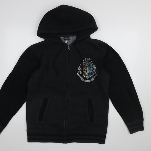 Harry Potter Universal Studios Womens Black Full Zip Hoodie M