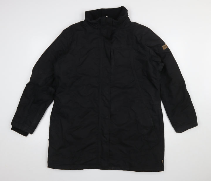 Regatta Women's Black Waterproof Long Parka Coat Size 16