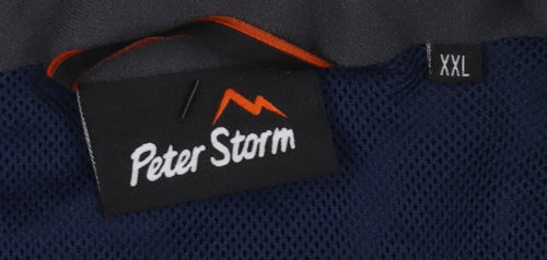 Peter Storm Men's Blue 2XL Waterproof Hiking Jacket