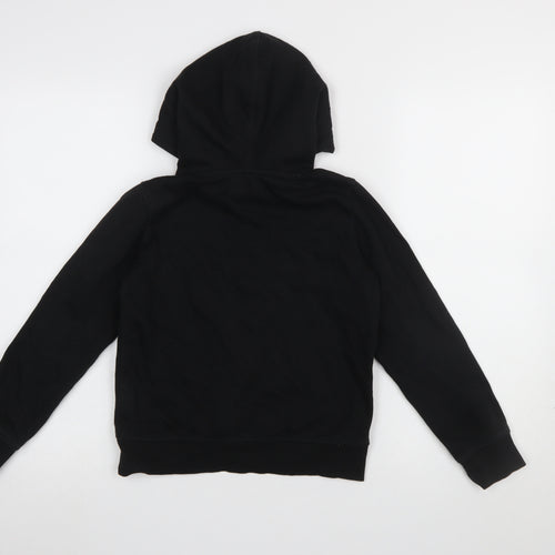 H&M Girls Black Hogwarts Hoodie 9-10 Years Pullover Cotton Blend