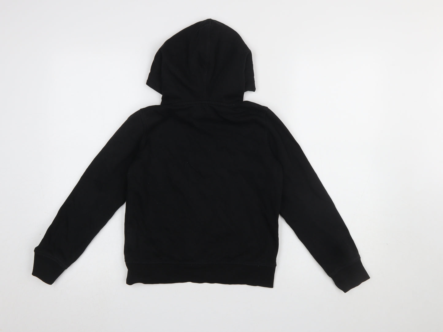H&M Girls Black Hogwarts Hoodie 9-10 Years Pullover Cotton Blend