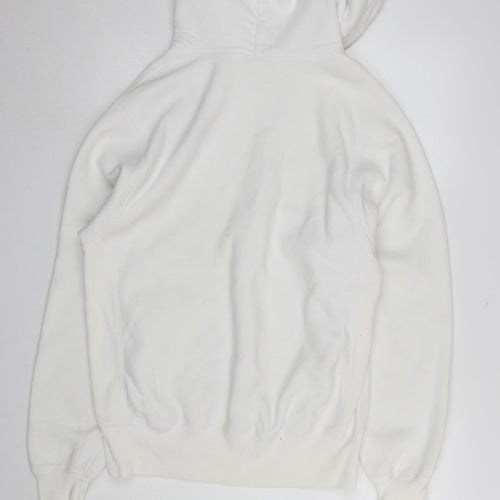 Champion Womens White Reverse Weave Pullover Hoodie Small