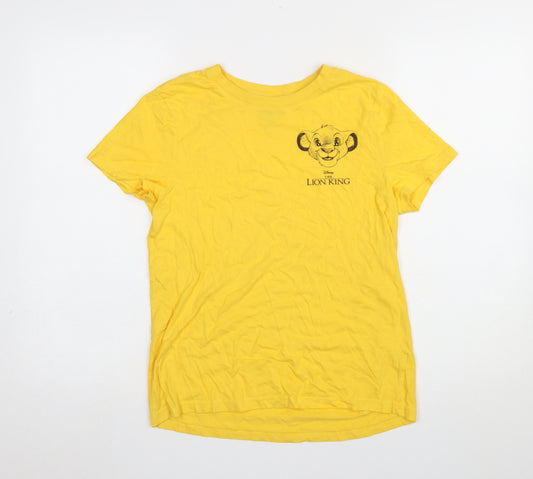 Primark Women’s Yellow The Lion King Simba T-Shirt Nightshirt XS