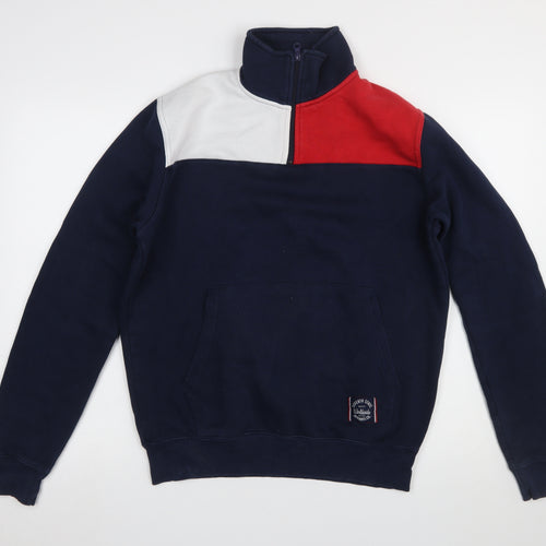 Seventh State Men's Multicoloured 1/4 Zip Fleece Sweatshirt - Size L