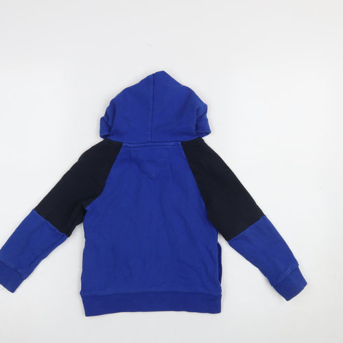 Tommy Hilfiger Boys Blue Pullover Hoodie 3 Years Cotton Logo Sweatshirt