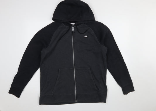 Nike Men's Black Full Zip Hoodie M Sportswear Fleece Jacket
