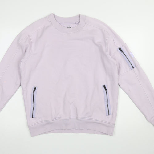 Next Men’s Purple Crew Neck Zip Pocket Sweatshirt Size M