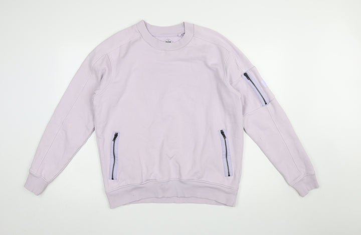 Next Men’s Purple Crew Neck Zip Pocket Sweatshirt Size M