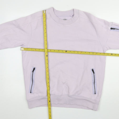Next Men’s Purple Crew Neck Zip Pocket Sweatshirt Size M
