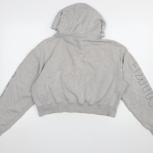 Nike Air Women's Grey Pullover Hoodie Small Relaxed Fit Logo
