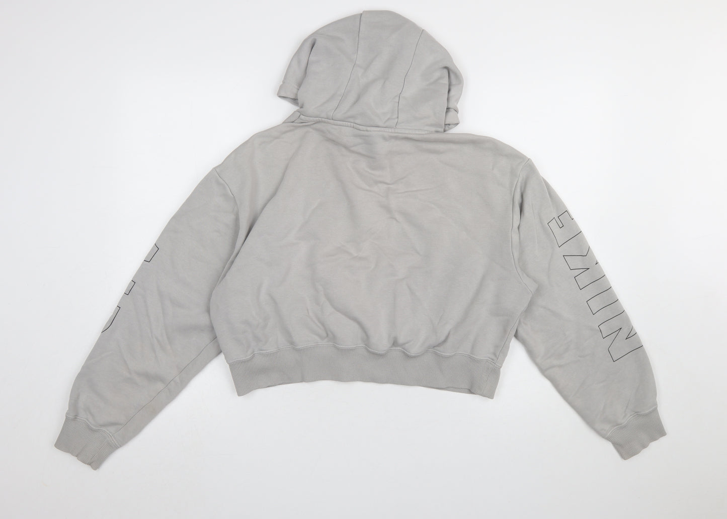 Nike Air Women's Grey Pullover Hoodie Small Relaxed Fit Logo