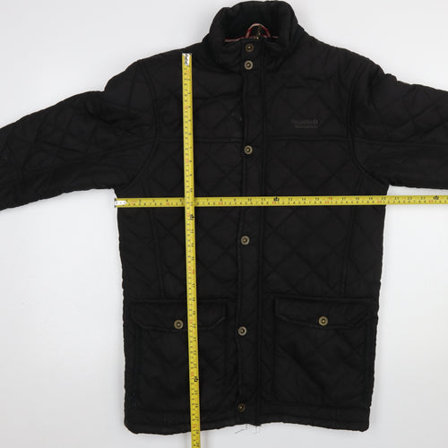Regatta Men's Black Quilted Mid-Length Outdoor Jacket Size S
