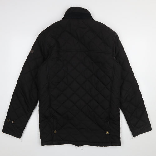 Regatta Men's Black Quilted Mid-Length Outdoor Jacket Size S
