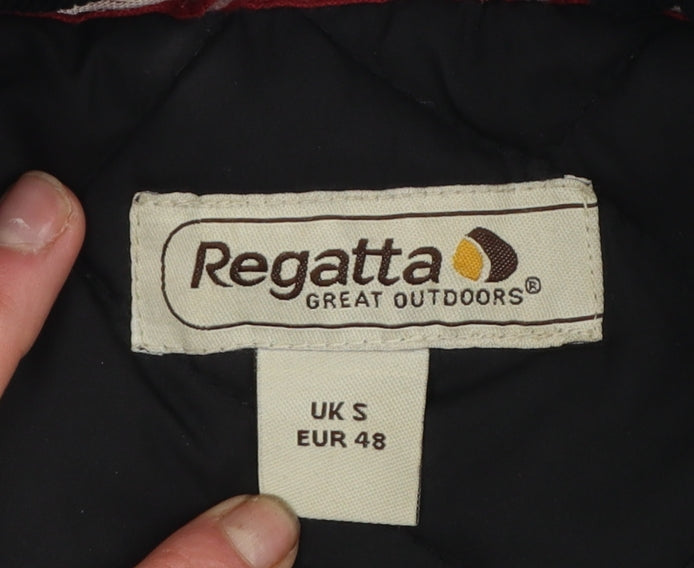 Regatta Men's Black Quilted Mid-Length Outdoor Jacket Size S