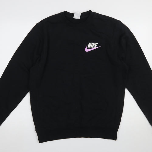Nike Men's Black Small Pullover Crew Neck Sweatshirt