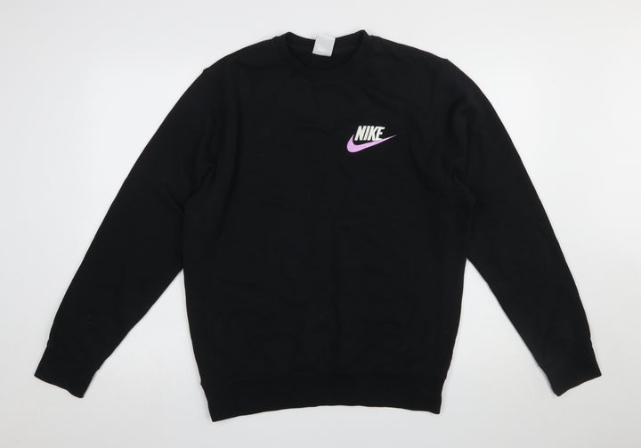 Nike Men's Black Small Pullover Crew Neck Sweatshirt