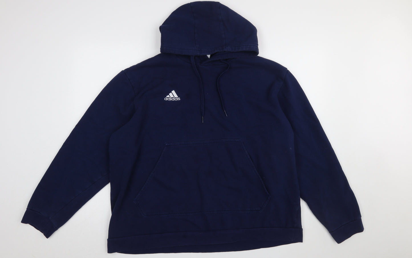 Adidas Men’s Blue 2XL Pullover Hoodie Fleece Sweatshirt