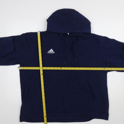 Adidas Men’s Blue 2XL Pullover Hoodie Fleece Sweatshirt