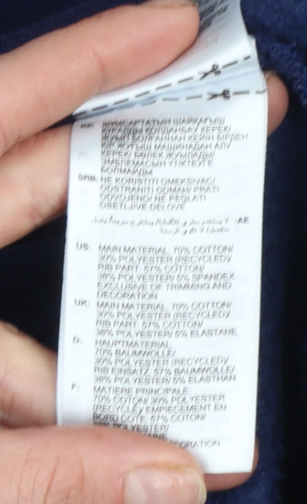 Adidas Men’s Blue 2XL Pullover Hoodie Fleece Sweatshirt