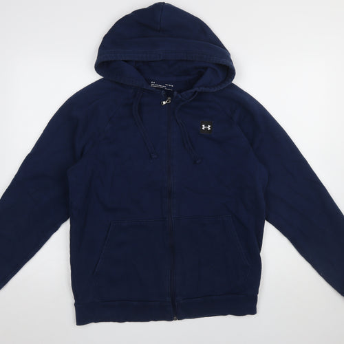 Under Armour Men’s Blue Full Zip Hoodie Size M Fleece Sportswear