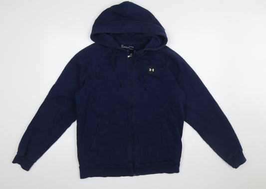 Under Armour Men’s Blue Full Zip Hoodie Size M Fleece Sportswear