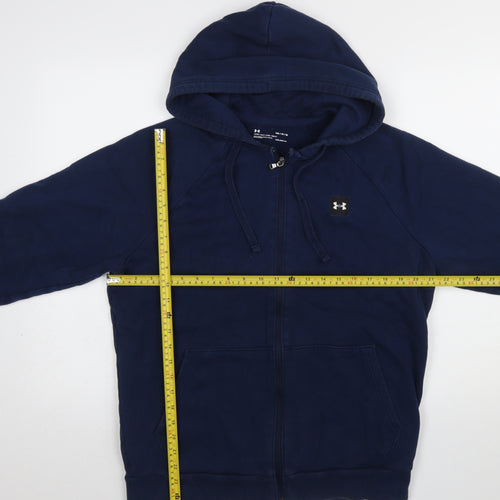 Under Armour Men’s Blue Full Zip Hoodie Size M Fleece Sportswear