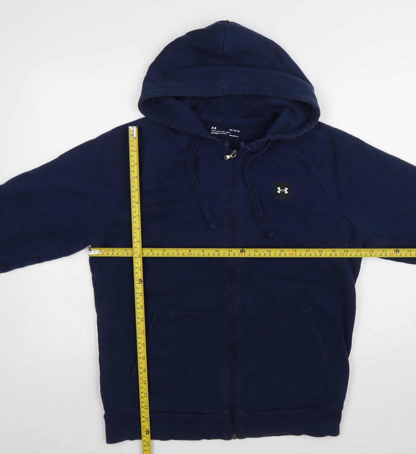 Under Armour Men’s Blue Full Zip Hoodie Size M Fleece Sportswear