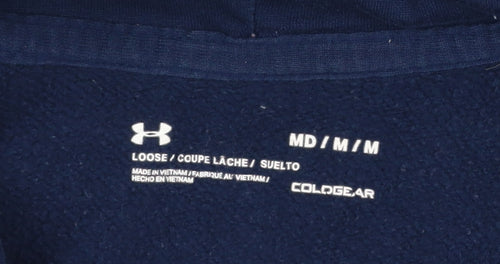 Under Armour Men’s Blue Full Zip Hoodie Size M Fleece Sportswear