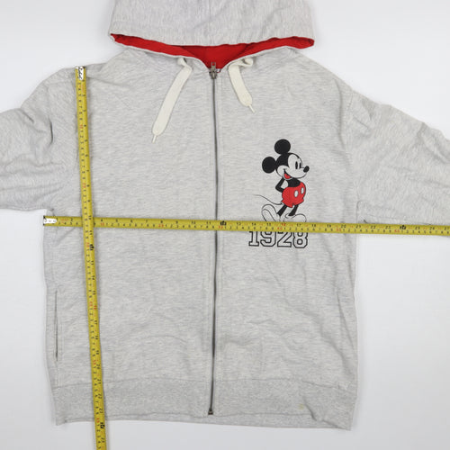 Disney Atmosphere Women's Grey Full Zip Hoodie Size 16 Mickey Mouse 1928