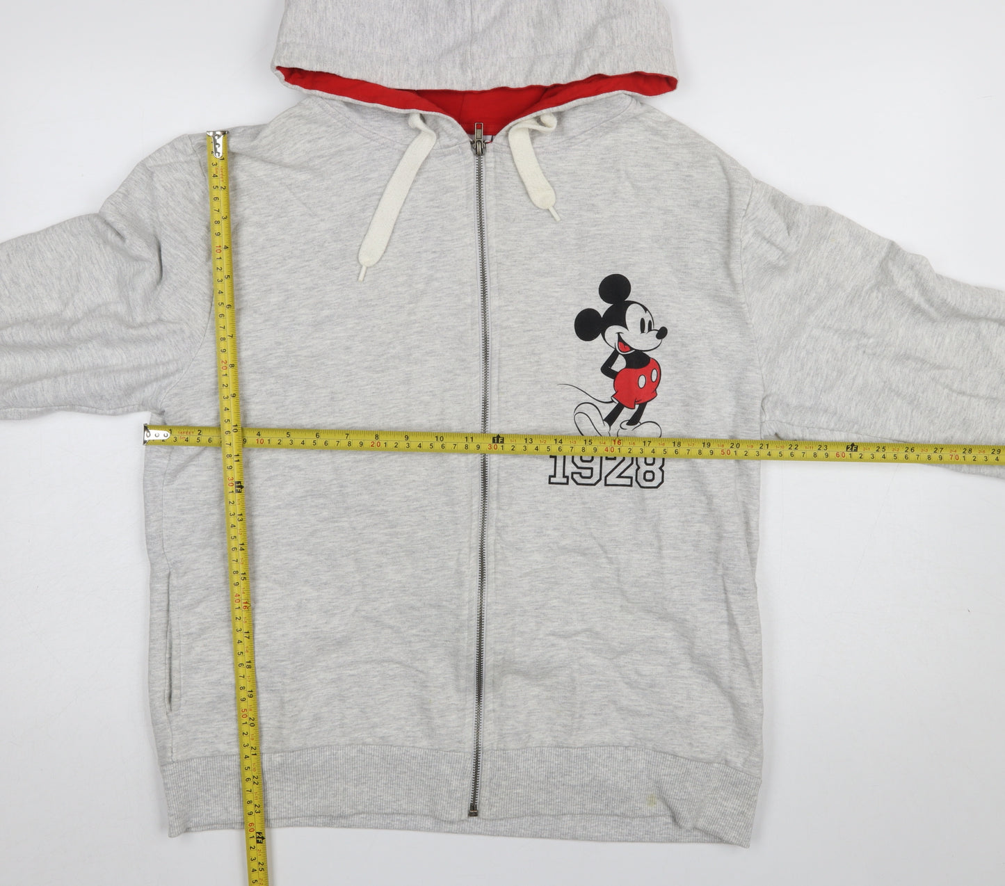 Disney Atmosphere Women's Grey Full Zip Hoodie Size 16 Mickey Mouse 1928