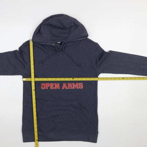 Lane Seven Mens Blue Pullover Hoodie Small Graphic Print Regular Fit