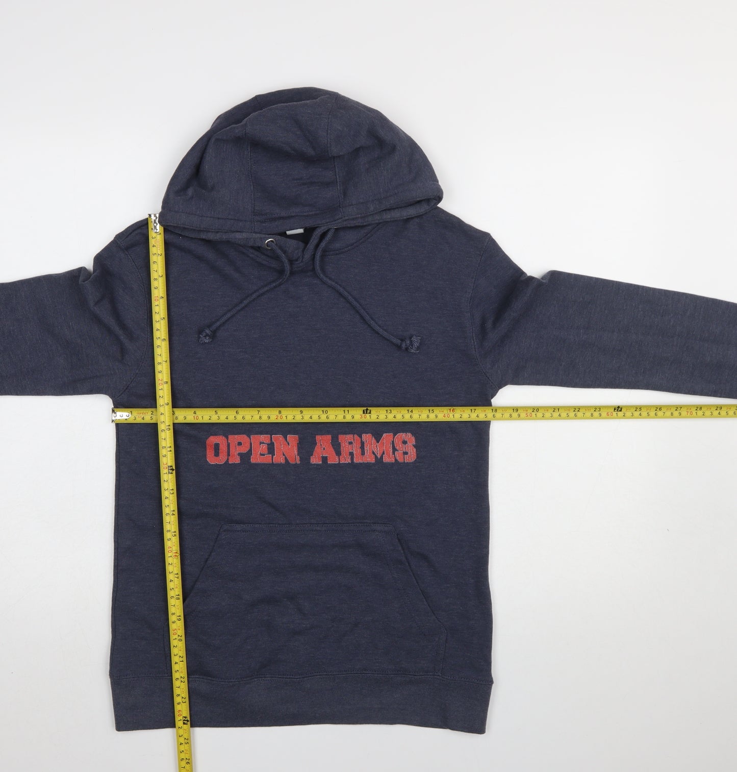Lane Seven Mens Blue Pullover Hoodie Small Graphic Print Regular Fit