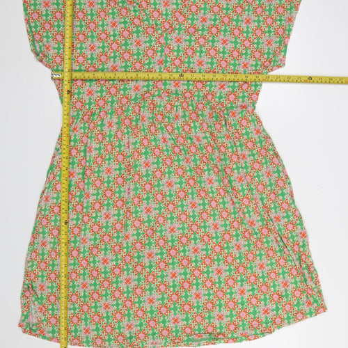 Joules Women’s Multicoloured Geometric Fit & Flare Dress L