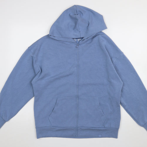 Gilly Hicks Womens Blue Full Zip Hoodie XS Lightweight Casual
