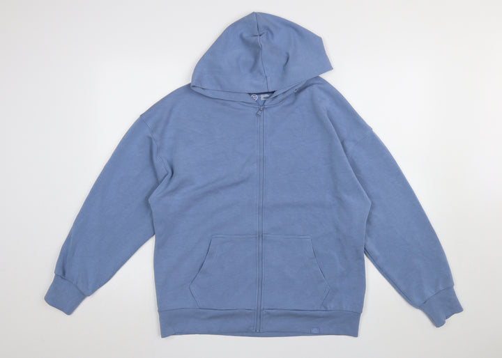 Gilly Hicks Womens Blue Full Zip Hoodie XS Lightweight Casual