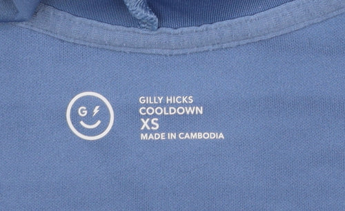 Gilly Hicks Womens Blue Full Zip Hoodie XS Lightweight Casual