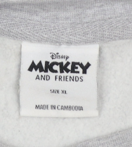Disney Mickey Mouse Grey Crew Neck Sweatshirt Women XL 18/20 Primark Cares